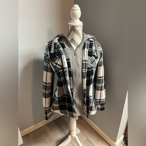 Hooded Flannel Jacket